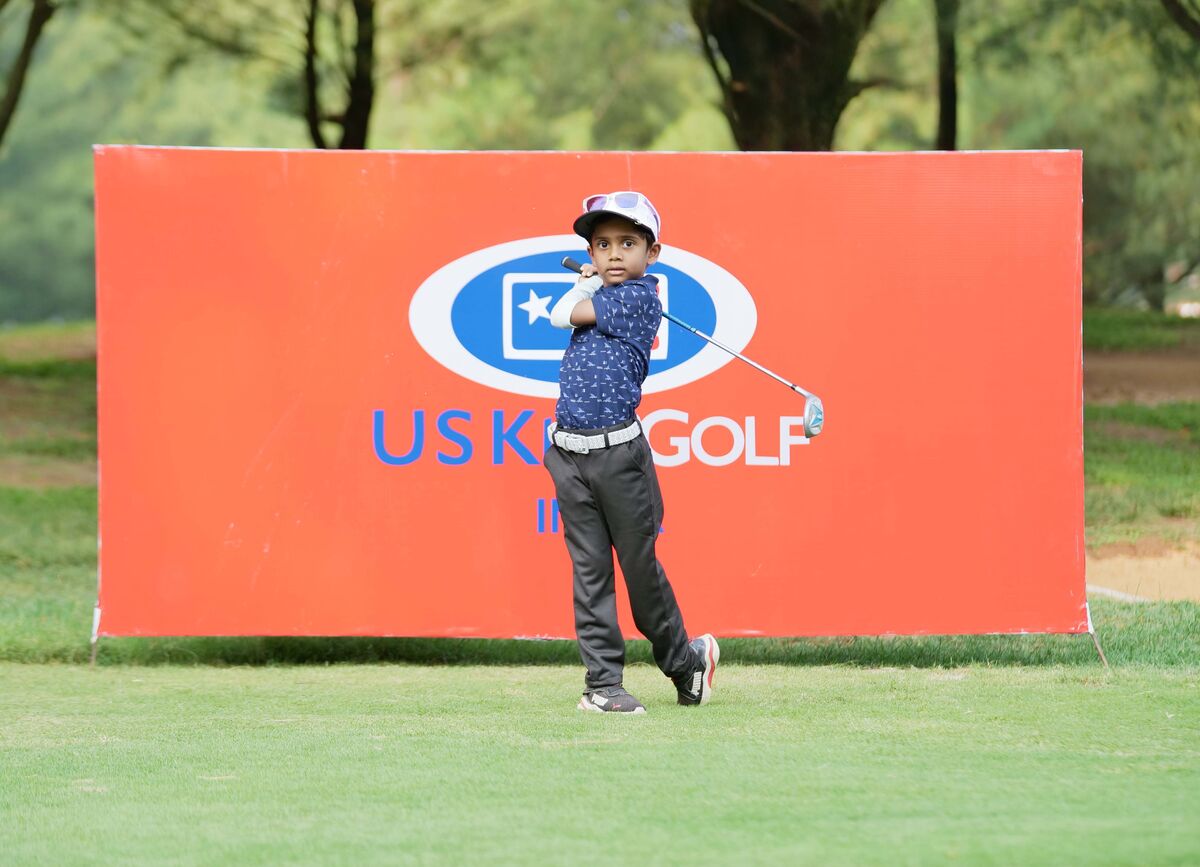 Shinav swinging at US Kids Golf